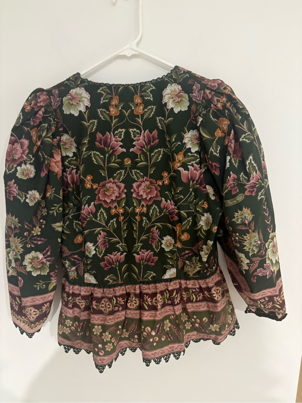 Farm Rio flowering Garden cotton blouse - Picture 4 of 4